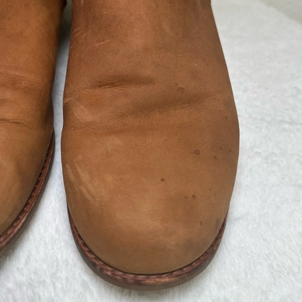 Teva De La Vina Dos Tall Bison Waterproof Leather Brown Over the Knee Boots SZ 9